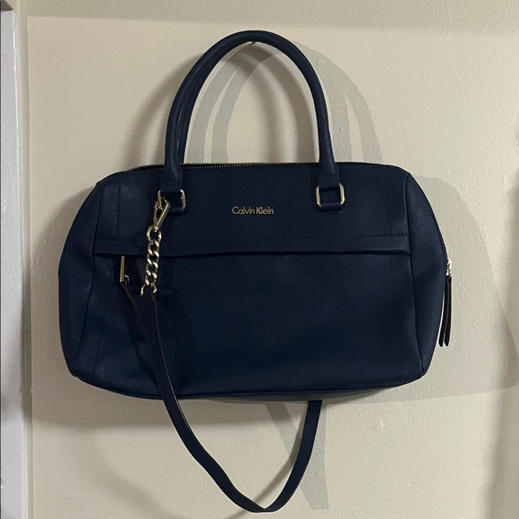 Calvin Klein Dark Blue Satchel Bag - Picture 9 of 10